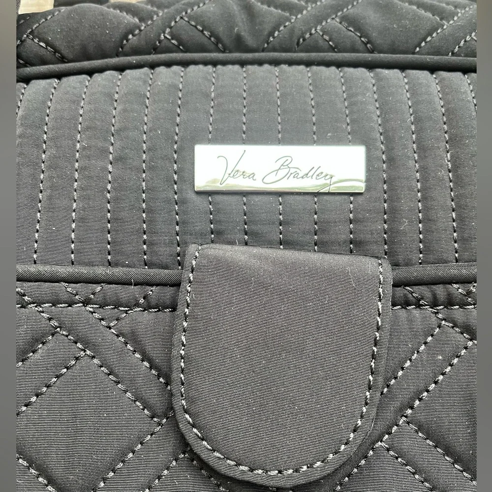 Vera Bradley black quilted The stroll tote/diaper bag